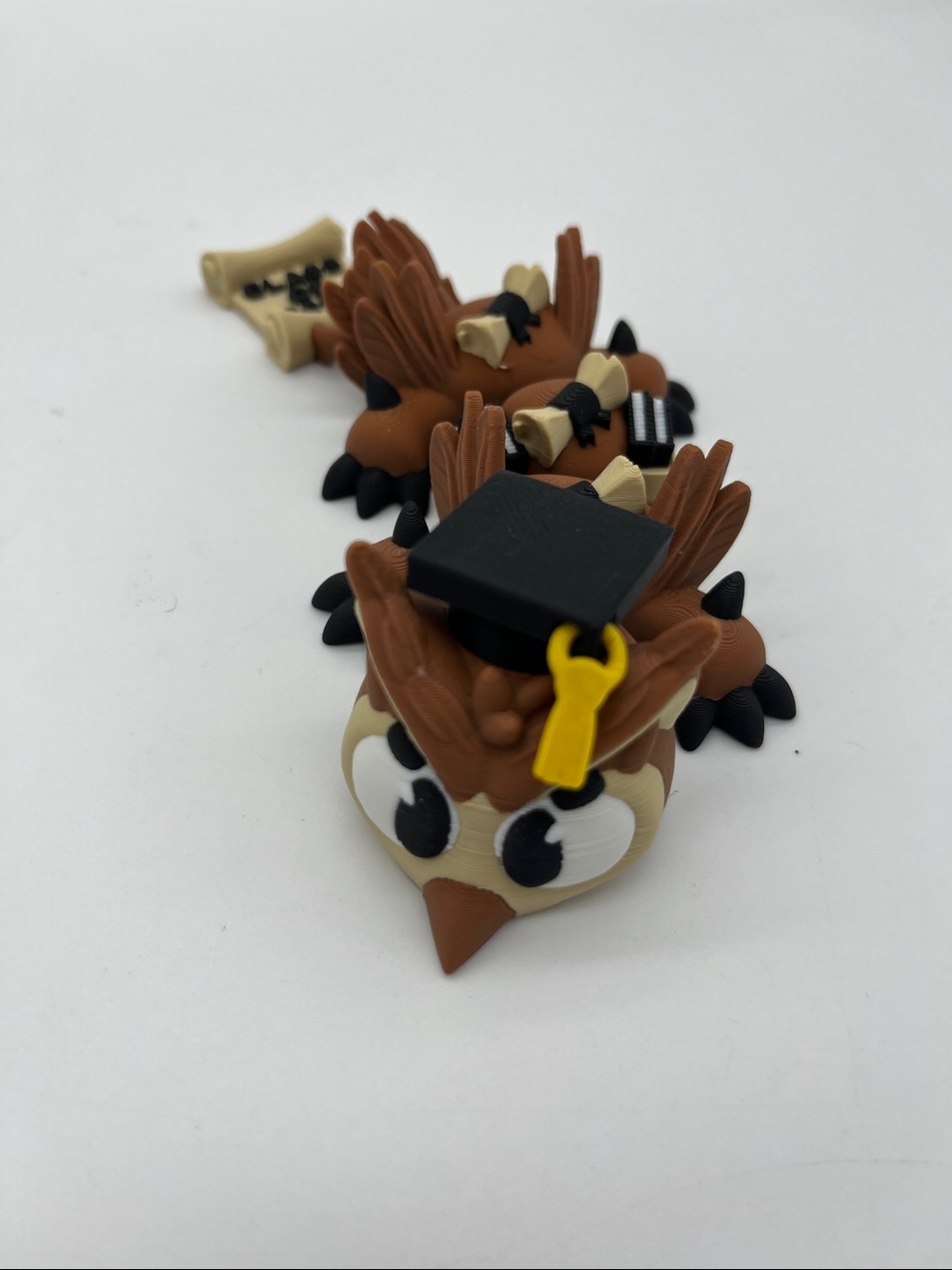 3D printed Articulated 2026 Graduation Owl 🦉 Dragon Fidget Toy Fun Collec…